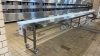 STAINLESS STEEL POWERED CONVEYOR APPROX.: 277" X 39" WITH 12" PLASTIC CHAIN, (1) MOTOR, CONTROL PANEL AND BUILT IN CHAIN WASH STATION (BAKERY 1) - 4