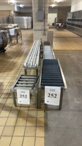 (LOT) ASSORTED ROLLING CONVEYORS (BAKERY 1)