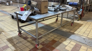 (4) ASSORTED STAINLESS STEEL TABLES (BAKERY 1)