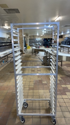 (10) NEWAGE INDUSTRIAL ALUMINUM BUN PAN RACKS, 20 CAPACITY (BAKERY 1)