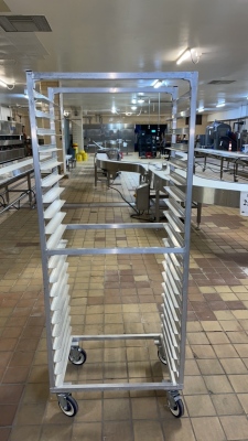 (10) NEWAGE INDUSTRIAL ALUMINUM BUN PAN RACKS, 20 CAPACITY (BAKERY 1)