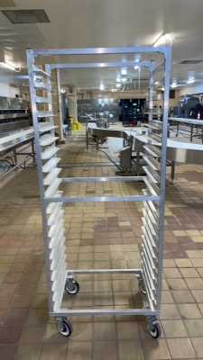 (10) NEWAGE INDUSTRIAL ALUMINUM BUN PAN RACKS, 20 CAPACITY (BAKERY 1)