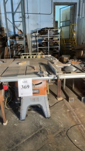 (1) RIDGID 10" TABLE SAW, (1) DEWALT SHOP SAW AND (1) DELTA 10" COMPOUND MITER SAWï¾ (STORAGE WAREHOUSE)