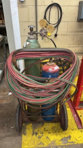 VICTOR TORCH WITH HOSES AND DOLLY (MAINTENANCE SHOP)