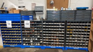 (LOT) ASSORTED SCREWS, NUTS, BOLTS, WASHERS, FITTINGS, PLUGS, BUSHINGS, CONNECTORS, LOCKNUTS, FUSES, ETC. (MAINTENANCE SHOP)