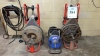 (2) RIDGID KOLLMAN DRAIN CLEANING MACHINES AND (1) HYDROSTAR DRAIN CLEANING MACHINE (OUTSIDE MAINTENANCE SHOP)