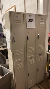 (LOT) ASSORTED CARTS, TABLES, CABINETS, REFRIGERATOR, LOCKERS (MAINTENANCE SHOP)