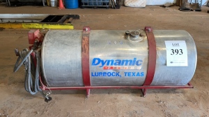 150 GALLON ALUMINUM DIESEL TANK WITH FILL-RITE ELECTRIC PUMAND AND TUTHILL METER (TRUCK SHOP)