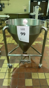 33" INCH STAINLESS STEEL HOPPER (COOKING AREA)
