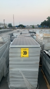 LOT OF ASST'D APPROX. 300 SANYO, POWERLIGHT SOLAR PANELS, 12 STACKS