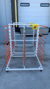 MOBILE HEAVY DUTY DRYING RACK 51in X 47in X 67in