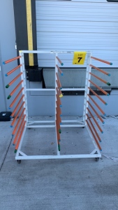 MOBILE HEAVY DUTY DRYING RACK 51in X 47in X 67in