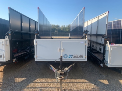 2012 SCT 20 Hybrid - Mobile Solar Generator From DC Solar consist of: Kubota GL 11000, 2 SMA Converters, Midnight Classic controller, 2 x 48v Batteries, Fuel Tank and 10 Solar Panels, Vin: 4HXSC162XDC165315 (BROKEN DOOR HANDLE, TIRES NEED AIR) (11555 OLD