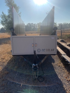 2013 SCT 20 Mobile Solar Generator From DC Solar consist of: 2 SMA Converters, Midnight Classic controller, 2 x 48v Batteries, and 10 Solar Panels, Vin: 4HXSC1620DC165906 (TIRES NEED AIR) (11555 OLD OREGON TRAIL REDDING, CA 96003) (10 TO 12 WEEKS FOR TITL
