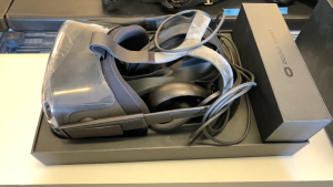 OCULUS QUEST ALL IN ONE VR GAMING HEADSET WITH CONTROLS AND CHARGER (LOCATION: CECILIA HALL)