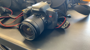 CANON EOS REBEL T6I WITH EFS 18-55MM LENS AND BAG (LOCATION: CECILIA HALL)