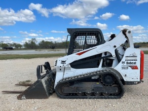 2020 BOBCAT T590 TRACK SKID STEER WITH BUCKET AND FORK ATTACHMENTS, WITH 1,539 HOURS, VIN# ALJU32163