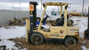 HYSTER H60XM 5300lbs, LP, SIDE SHIFTER FORKLIFT S/N H177B16387X