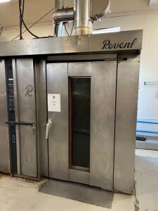 Revent 624 Double Rack Gas Oven, Dimensions (Approx) 81" W x 63" D x 87" H, Stainless Steel, Buyer of each lot is entitled to (8) Roller Racks