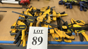 LOT OF (23) ASST'D DEWALT TRIGGER CLAMPS