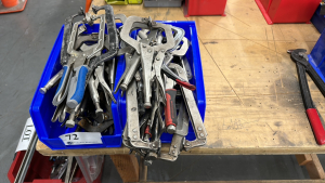 LOT OF ASST'D VISE GRIP LOCKING PLIERS