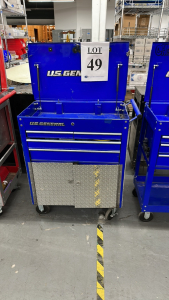 U.S GENERAL 30" 4 DRAWER TECH CART (NO KEYS)