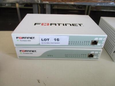 LOT OF 2 , FORTINET FORTIGATE FG-60D WIFI FIREWALL