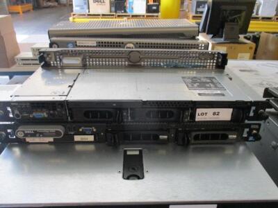 LOT OF 2, DELL POWEREDGE 1750 3BAY, 2X 36 GB 15K HD, AND POWEREDGE R300 2BAY, 2X SATA 160 GB 7.2K HD