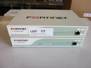 LOT OF 2 , FORTINET FORTIGATE FG-60D WIFI FIREWALL