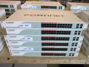 LOT OF 2 , FORTINET FORTISWITCH FS-224D-POE 24 PORT MANAGED GIGABIT POE SWITCH