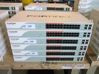 LOT OF 2 , FORTINET FORTISWITCH FS-224D-POE 24 PORT MANAGED GIGABIT POE SWITCH