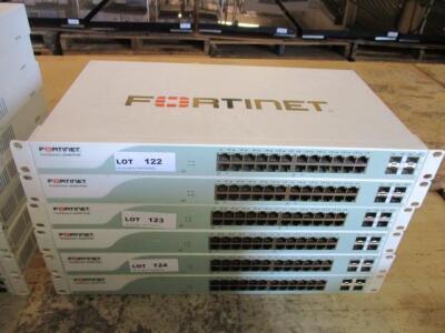 LOT OF 2 , FORTINET FORTISWITCH FS-224B-POE 24 PORT MANAGED GIGABIT POE SWITCH