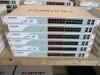 LOT OF 2 , FORTINET FORTISWITCH FS-224D-POE 24 PORT MANAGED GIGABIT POE SWITCH