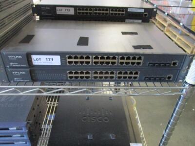 LOT OF 2, TP-LINK TL SG5428 JET STREAM L2 MANAGED SWITCH