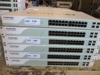 LOT OF 2 , FORTINET FORTSWITCH FS-224B-POE 24 PORT MANAGED GIGABIT POE SWITCH
