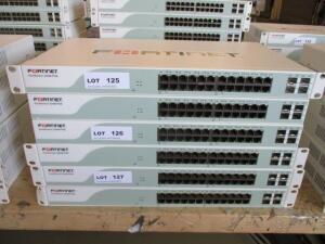 LOT OF 2 , FORTINET FORTISWITCH FS-224B-POE 24 PORT MANAGED GIGABIT POE SWITCH