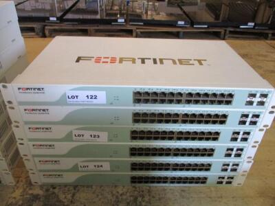 LOT OF 2 , FORTINET FORTISWITCH FS-224B-POE 24 PORT MANAGED GIGABIT POE SWITCH