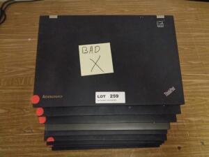 LOT OF 7, ASST'D DELL LAPTOPS FOR PARTS