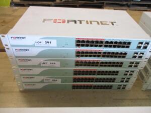 LOT OF 2 , FORTINET FORTISWITCH FS-224D-POE 24 PORT MANAGED GIGABIT POE SWITCH