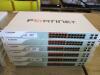 LOT OF 2 , FORTINET FORTISWITCH FS-224D-POE 24 PORT MANAGED GIGABIT POE SWITCH