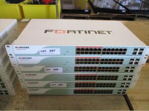 LOT OF 2 , FORTINET FORTISWITCH FS-224D-POE 24 PORT MANAGED GIGABIT POE SWITCH