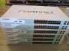 LOT OF 2 , FORTINET FORTISWITCH FS-224D-POE 24 PORT MANAGED GIGABIT POE SWITCH