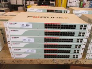 LOT OF 2 , FORTINET FORTISWITCH FS-224D-POE 24 PORT MANAGED GIGABIT POE SWITCH