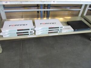 LOT OF 7 , ASST'D FORTINET SWITCHES FOR PARTS