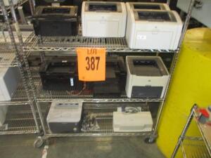 LOT OF 9, ASST'D PRINTERS (NO CART)