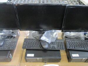 DELL OPTIPLEX 9010 CORE i7 VPRO WINDOWS 10 PRO, 500 GB HD, 8 GB RAM, W/ 22'' DISPLAY ,KEYBOARD & MOUSE