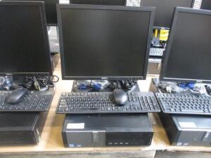 DELL OPTIPLEX 990 CORE i7 VPRO WINDOWS 10 PRO, 500 GB HD, 8 GB RAM, W/ 19'' DISPLAY ,KEYBOARD & MOUSE