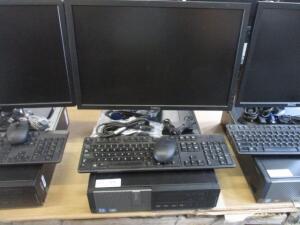 DELL OPTIPLEX 9010 CORE i7 VPRO WINDOWS 10 PRO, 500 GB HD, 8 GB RAM, W/ 22'' DISPLAY ,KEYBOARD & MOUSE