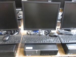 DELL OPTIPLEX 990 CORE i7 VPRO WINDOWS 10 PRO, 500 GB HD, 8 GB RAM, W/ 19'' DISPLAY ,KEYBOARD & MOUSE