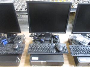 DELL OPTIPLEX 990 CORE i7 VPRO WINDOWS 10 PRO, 500 GB HD, 8 GB RAM, W/ 19'' DISPLAY ,KEYBOARD & MOUSE